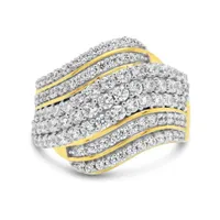 10K Yellow Gold 2.00CTW Diamond Band