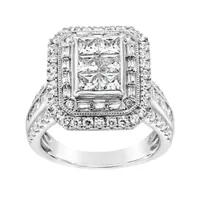 14K White Gold 2.50CTW Diamond Fashion Ring