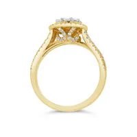 10K Yellow Gold 1.00CTW Diamond Bridal Ring