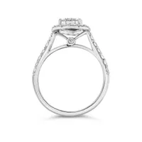 10K White Gold 1.25CTW Diamond Bridal Set