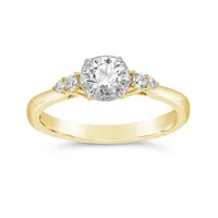 Glacier Fire 14K Yellow and White Gold 0.61CTW Canadian Diamond Bridal Ring