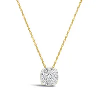 Bouquet 10K Yellow Gold 0.30CTW Diamond Pendant