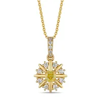 14K Honey Gold 0.39CTW Diamond Pendant