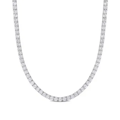 Julianna B Sterling Silver Lab Grown White Sapphire Necklace