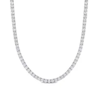 Julianna B Sterling Silver Lab Grown White Sapphire Necklace