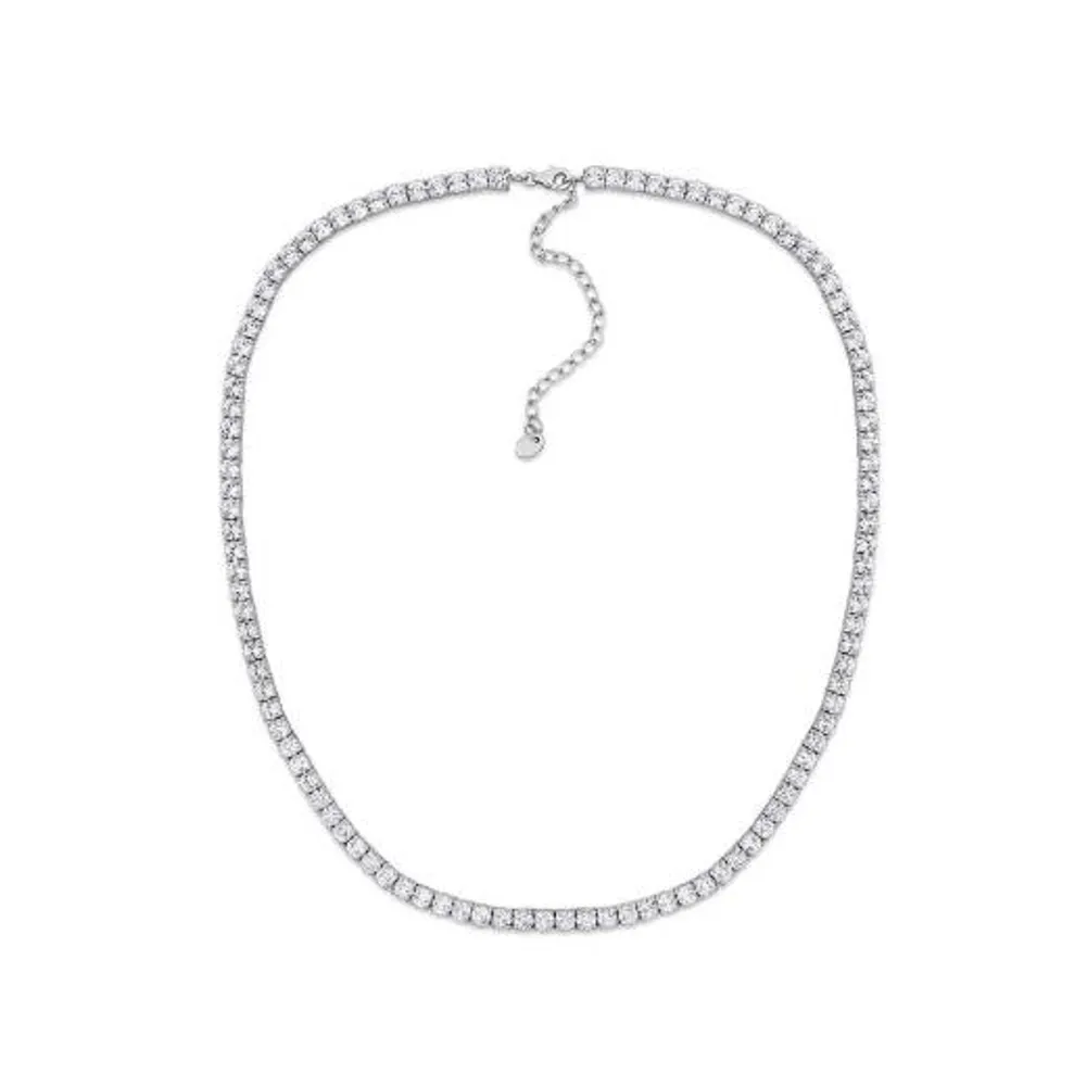 Julianna B Sterling Silver Lab Grown White Sapphire Necklace