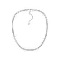 Julianna B Sterling Silver Lab Grown White Sapphire Necklace