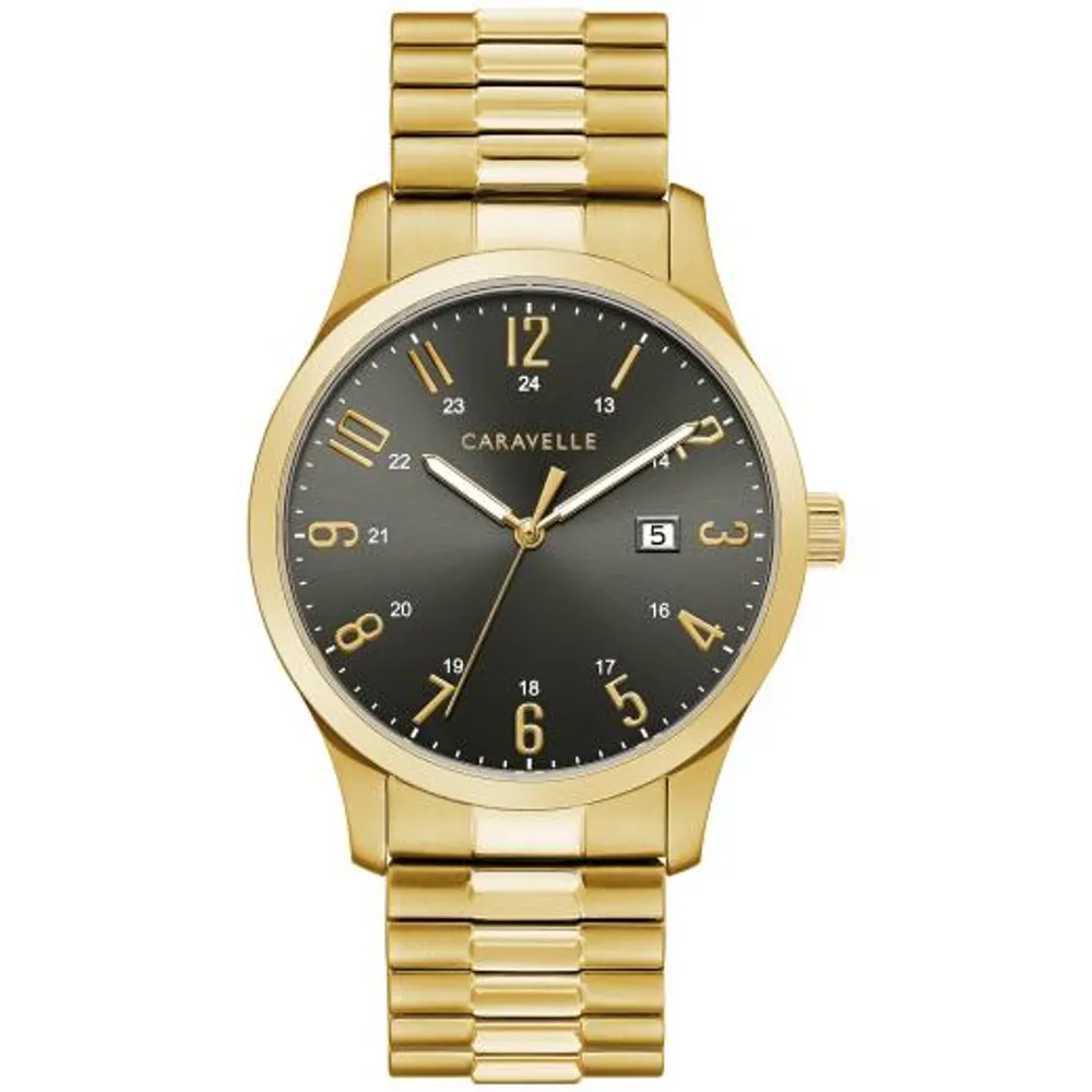 Caravelle Men's Stainless Steel Gold Watch