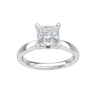 New Brilliance 14K White Gold Lab Grown 1.00CT Diamond Solitaire Ring