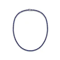 Julianna B Sterling Silver Lab Grown Blue Sapphire Necklace