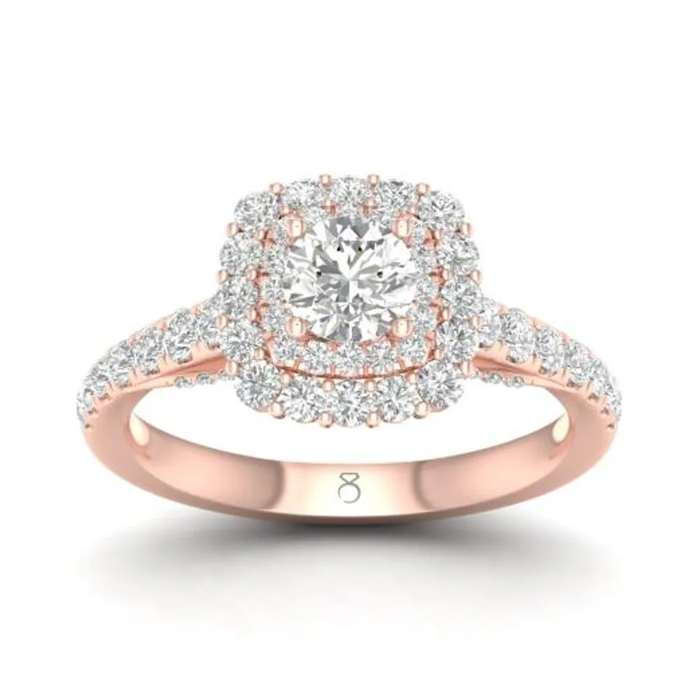 My Diamond Story 14K Rose Gold 1.25CTW Diamond Bridal Ring