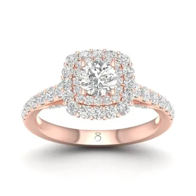 My Diamond Story 14K Rose Gold 1.25CTW Diamond Bridal Ring