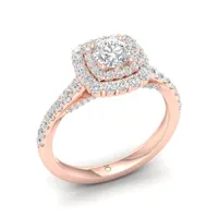 My Diamond Story 14K Rose Gold 1.25CTW Diamond Bridal Ring