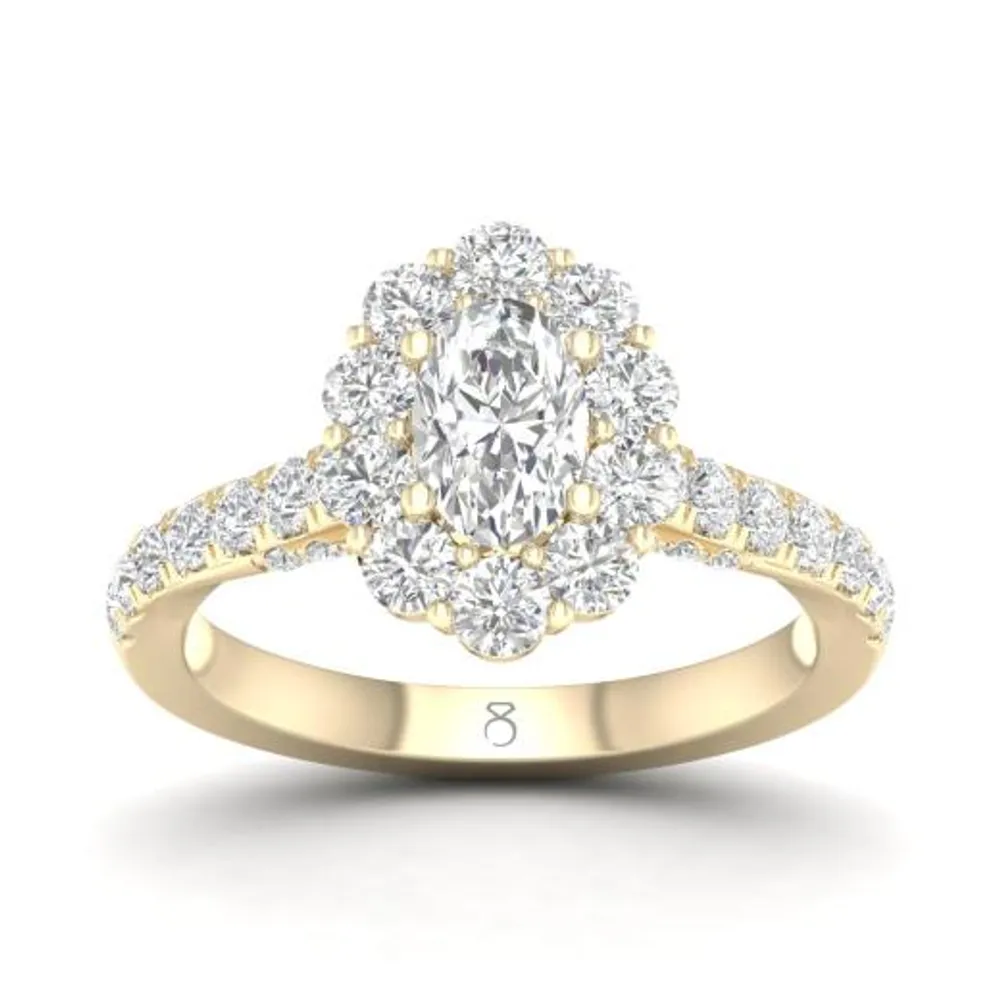 My Diamond Story 14K Yellow Gold 1.50CTW Diamond Bridal Ring