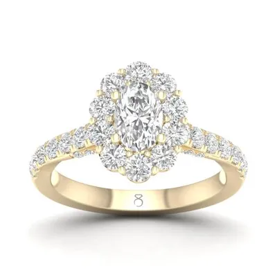 My Diamond Story 14K Yellow Gold 1.50CTW Diamond Bridal Ring