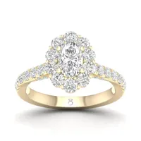 My Diamond Story 14K Yellow Gold 1.50CTW Diamond Bridal Ring