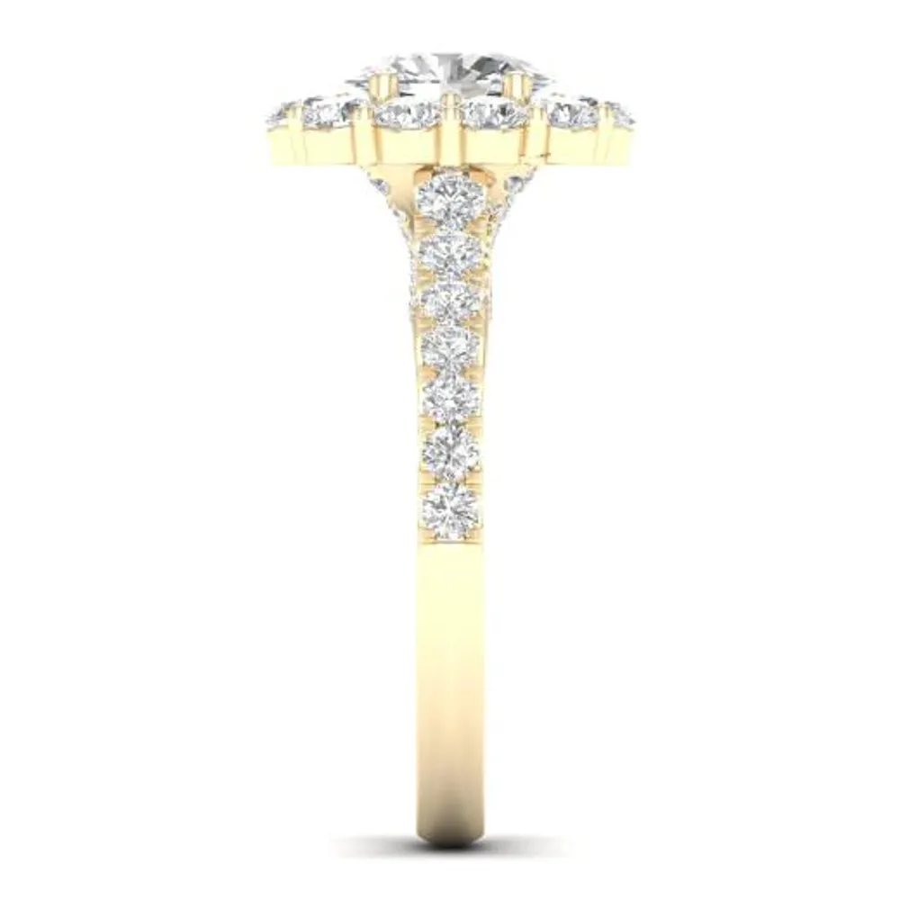 My Diamond Story 14K Yellow Gold 1.50CTW Diamond Bridal Ring