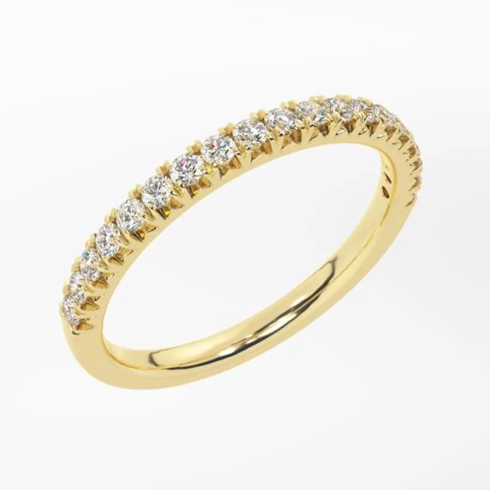 New Brilliance Lab Grown 0.33CTW Diamond Band in 14K Yellow Gold