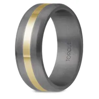 10K Yellow Gold & Tantalum 8mm Band