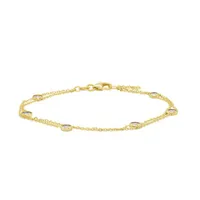 10K Yellow Gold 7" + 1" Extender Precious Metals By The Yard Bracelet