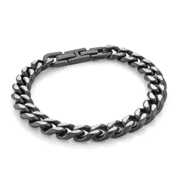 Zales Men's 12.0mm Curb Chain Bracelet in Stainless Steel - 9.0