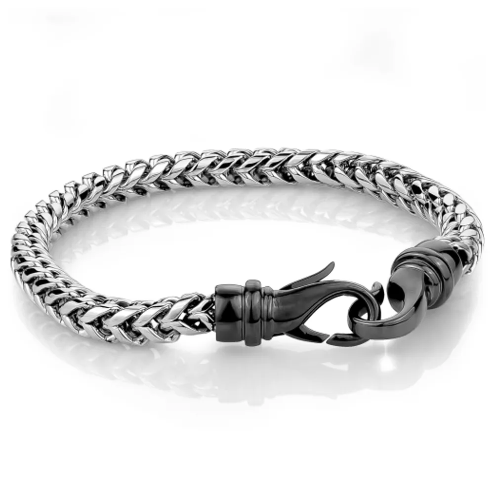 Stainless Steel Round Box Bracelet