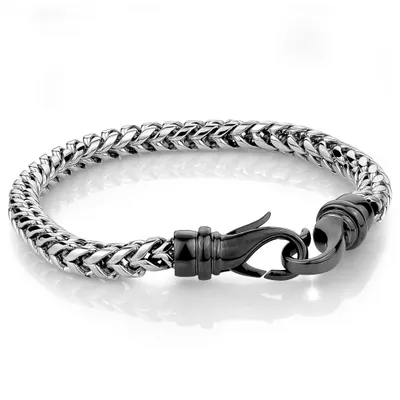 Stainless Steel Round Box Bracelet