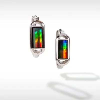 KORITE UNITY Sterling Silver Ammolite Earrings