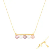 Gold Plated Sterling Silver Freshwater Pearl Necklace