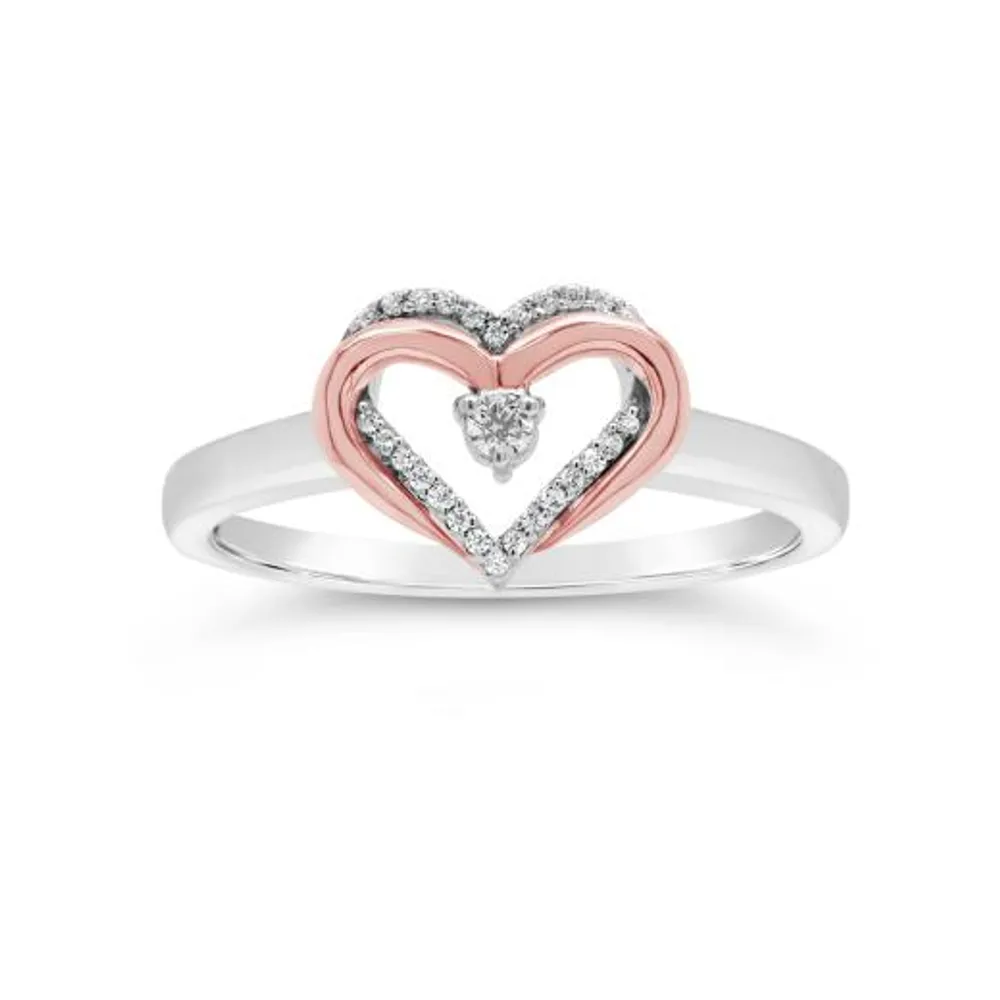 Sterling Silver Diamond Promise Ring