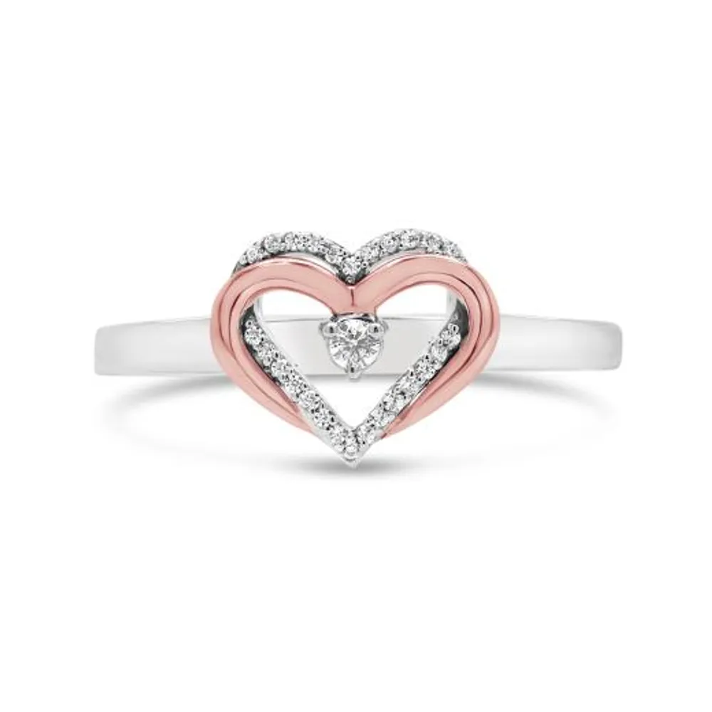 Sterling Silver Diamond Promise Ring