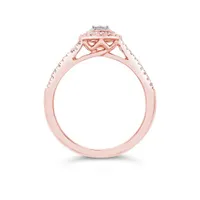 10K Rose Gold 0.50CTW Pear Shaped Diamond Bridal Set