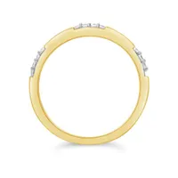 10K Yellow Gold 0.12CTW Diamond Stackable Ring