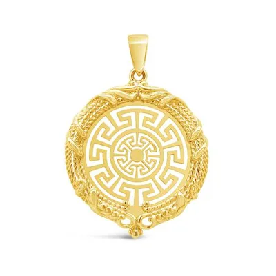 10K Yellow Gold Medallion Pendant