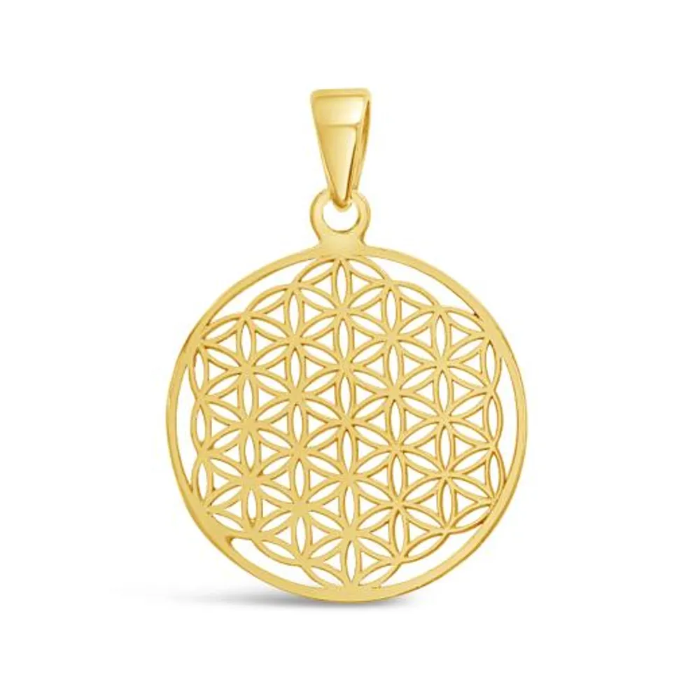 10K Yellow Gold Medallion Pendant