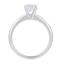 New Brilliance 14K White Gold Lab Grown 1.00CT Oval Diamond Solitaire Ring