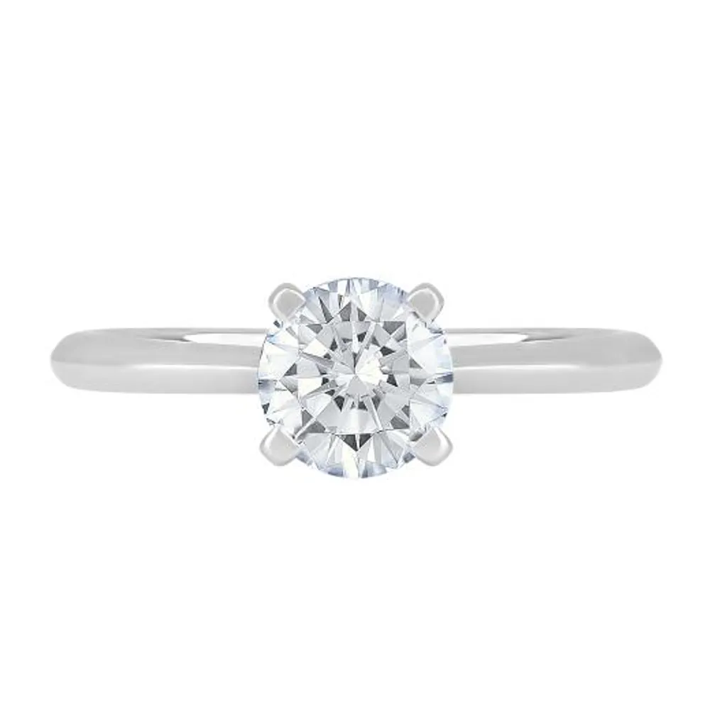 New Brilliance 14K White Gold Lab Grown 1.00CT Diamond Solitaire Ring