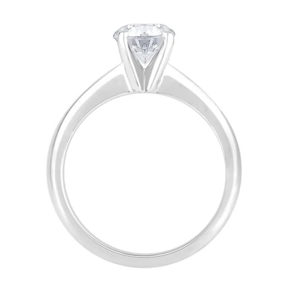 New Brilliance 14K White Gold Lab Grown 1.00CT Diamond Solitaire Ring