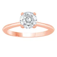 New Brilliance 14K Rose Gold Lab Grown 1.00CT Diamond Solitaire Ring