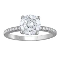 New Brilliance 14K White Gold Lab Grown 1.28CTW Diamond Bridal Ring