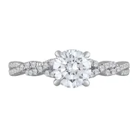 New Brilliance 14K White Gold Lab Grown 1.23CTW Diamond Bridal Ring