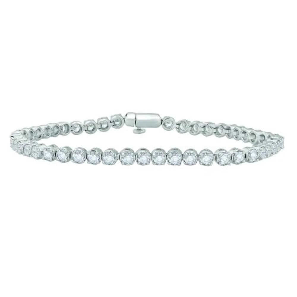 10K White Gold 5.06CTW Diamond Tennis Bracelet