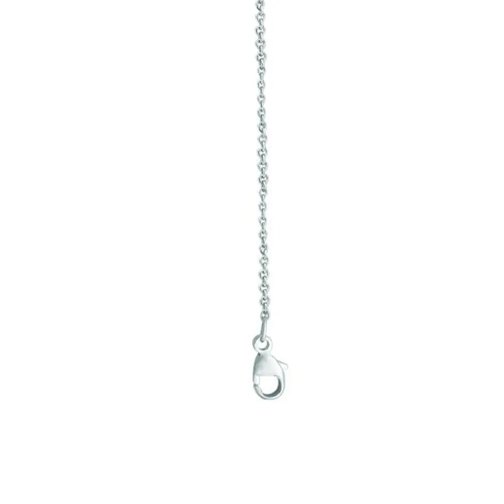 14K White Gold 5.01CTW Diamond Tennis Necklace