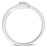 Julianna B Sterling Silver Diamond Promise Ring