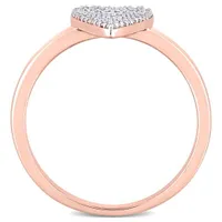 Julianna B 10K Rose Gold .21CTW Diamond Heart Ring