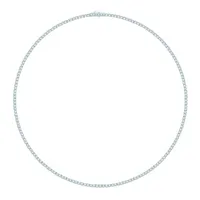 14K White Gold 5.04CTW Diamond Tennis Necklace