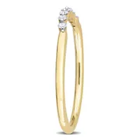 Julianna B 10K Yellow Gold 0.10CTW Diamond Stackable Ring