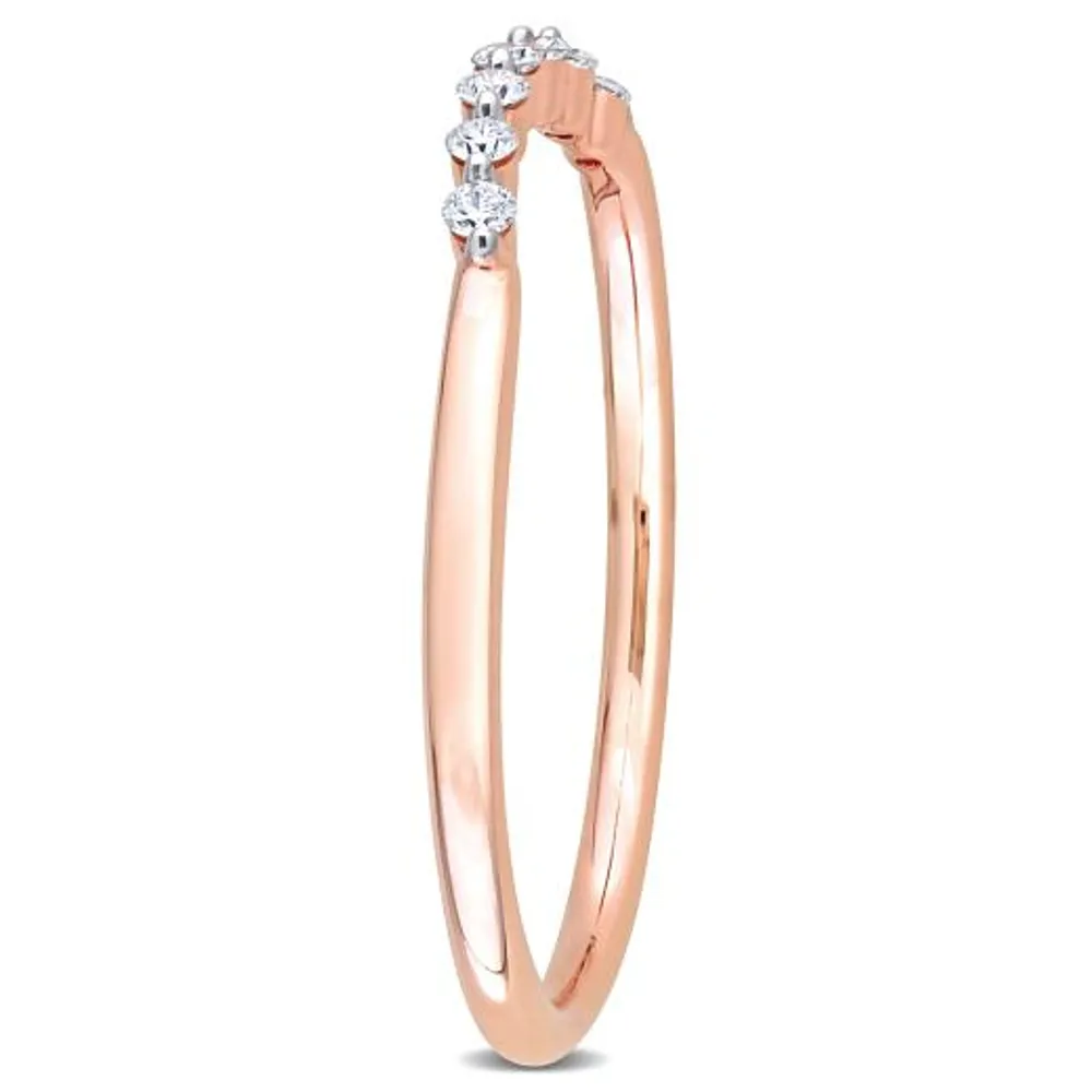 Julianna B 14K Rose Gold 0.10CTW Diamond Stackable Ring