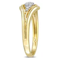 Julianna B 10K Yellow Gold 0.10CTW Diamond Fashion Ring