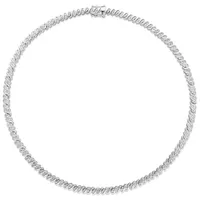 Julianna B Sterling Silver 1.98CTW Diamond Tennis Necklace